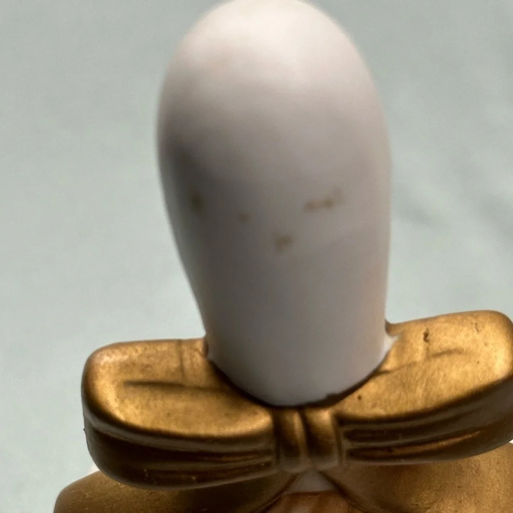 Beautiful white porcelain Santa bell